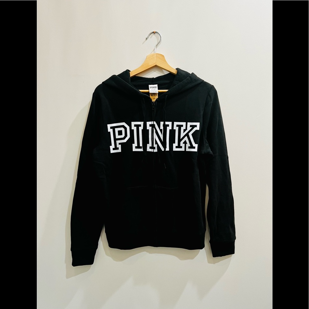 PINK Black & White Hoodie - NWT